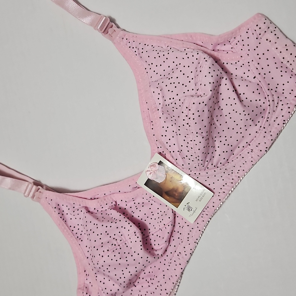 Pink Polka Dot Women's Nursing Bra Size 42/95 42D